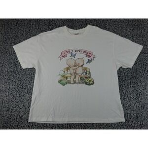 Cotton On Kewpie Boxy Graphic Tee White PS I Love You XL Women Excellent